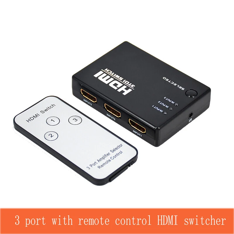 3 Port Smart HDMI Switcher three HDMI signal input switch to a way HDMI