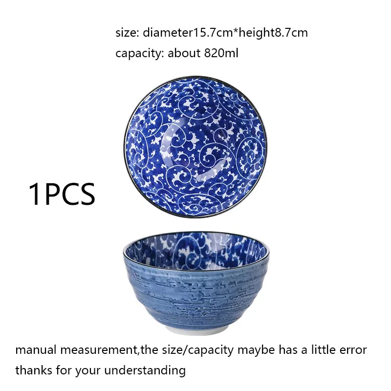 Японский импорт рисовая чаша керамические фарфоровые художественные пиалы для лапши рамен домашний суп контейнер держатель Кухонная Посуда декоративная столовая Посуда Миски - Цвет: F