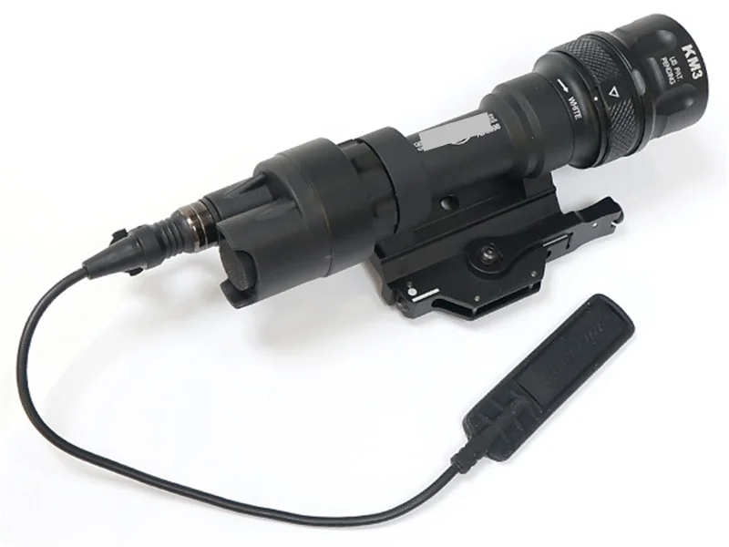 Saída Olheiro Luz qd Monte Airsoft Lanterna Led Tático Paintball Caça Rifle Arma Cqc M952v ir 11 CQC M952V Saída IR Olheiro Luz QD