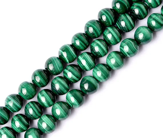 Grade A Natural Malachite Beads, 3