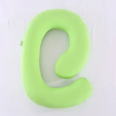 C Тип многофункциональная Беременная Женская Подушка спящий на боку хлопок Съемный и моющийся - Цвет: Зеленый