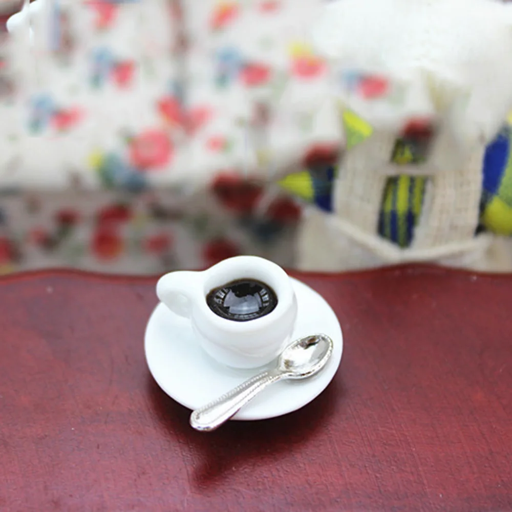1//12 Dollhouse Miniature Accessories decoration Mini coffee Cup Drink Model JQ