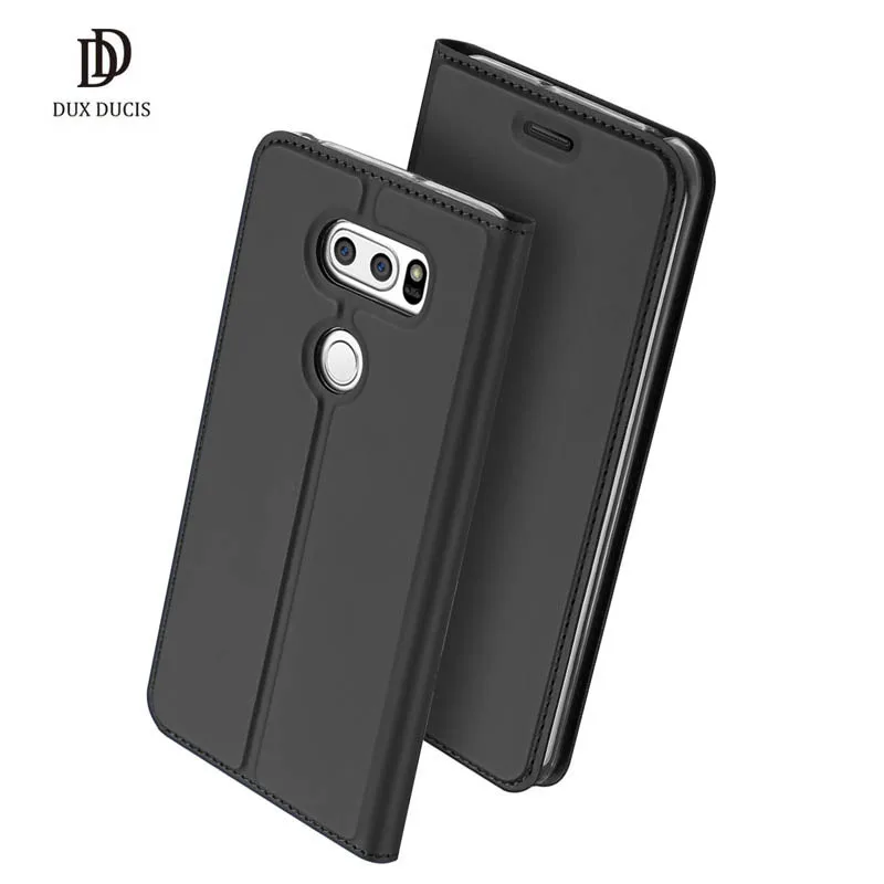 Dux DUCIS Роскошные Coque для LG V30 случай откидная крышка Телефон чехол Силиконовые