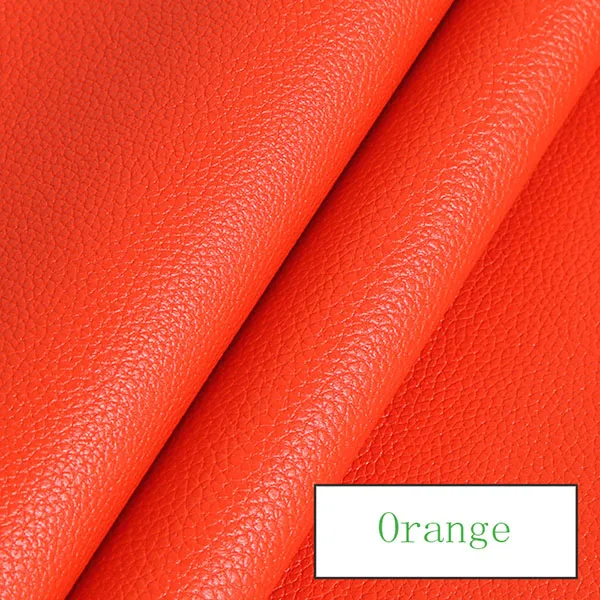 Кожа ткань использовать для мягкой сумки диван маленький интерьер автомобиля имитация l кожа 50 см x 70 см - Цвет: Orange