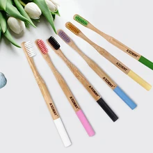 4 шт./лот, двойная ультра мягкая зубная щетка, бамбуковый уголь, зубная щетка es, черные головки, деревянная ручка, мягкая щетина