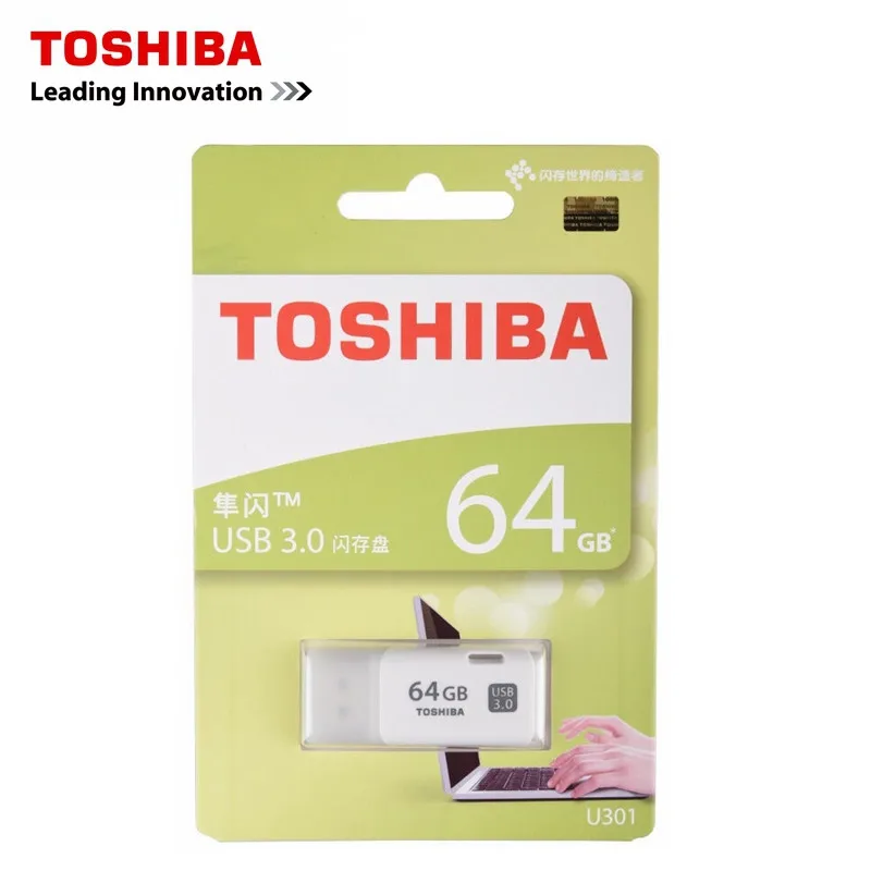 Новинка TOSHIBA USB 3,0 флэш-диск 64 ГБ 32 ГБ 16 ГБ мини-накопитель пластиковая карта памяти USB флеш-накопитель Поддержка официальной проверки