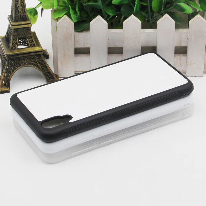 Wtsfwf DIY 2D резина для сублимации TPU+ PC пустой крышка для Vivo Y97 с Алюминий вставками и клей 10 шт./лот