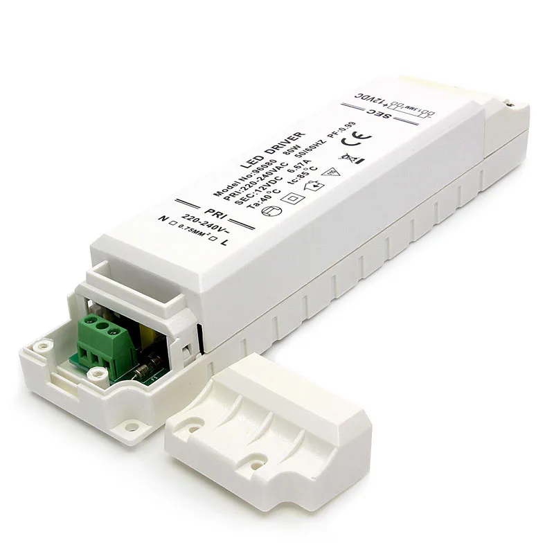 80 Вт Светодиодный драйвер постоянного напряжения вход AC230V/AC110V выход DC12V питание