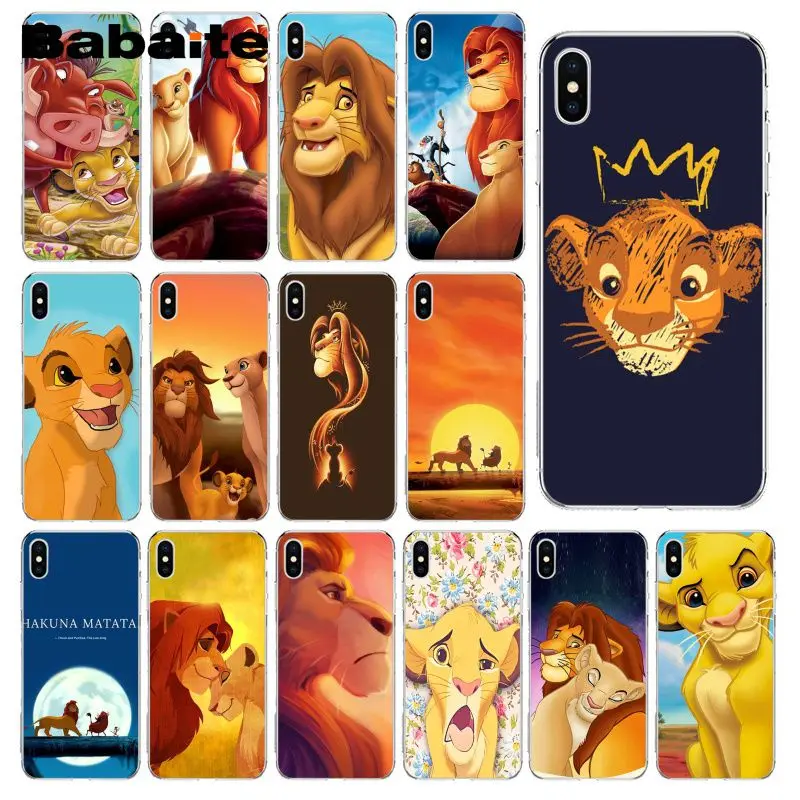 Us 094 27 Offbabaite Cartoon Movie Lion King Smart Transparent Soft Shell Phone Case For Iphone 6s 6plus 7 7plus 8 8plus X Xs Max 5 5s Xr In