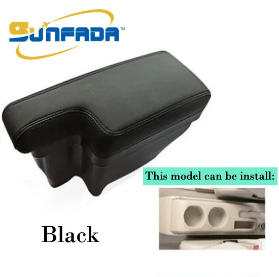 Black stitching SUNFADA высококачественный кожаный автомобильный подлокотник центральный магазин содержание коробка для хранения NISSAN SYLPHY 2012- автомобильный Стайлинг - Цвет: Black stitching