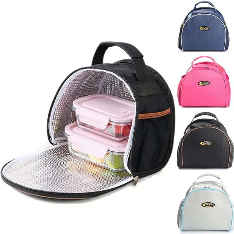 

Casual Lunch Bag Portable Waterproof Insulated Food Carrying Big Cold Canvas Picnic Totes Case Kids Women Thermal Box Tas Bekal