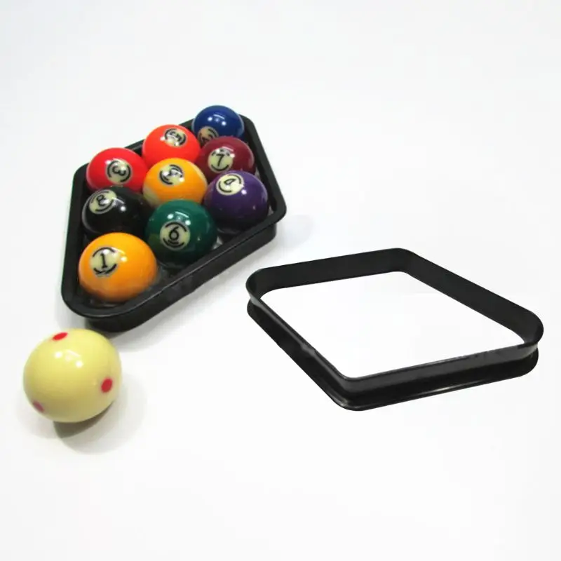 

Plastic Rhombus Shape American Billiard Balls Organize Sturdy Racks Snooker Game Club Storage Accessory
