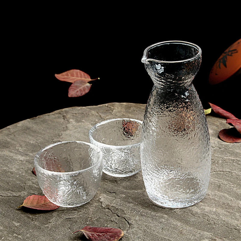 

Japanese Wine Set Sake Cup Set Glass Yellow Wine Warm Wine Pot Creative Handmade Shochu High Spirits White Wine Glass
