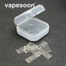 500 шт. Высококачественная сетчатая предварительно собранная катушка Ni80 0,12 мм A1 0.13ohm для электронной сигареты DIY Vape Tank Fit wotofo профиль