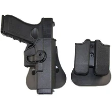 IMI Glock кобура Охота тактический боевой пистолет кобура для Glock 17 пистолет кобура страйкбольный чехол с зажимом