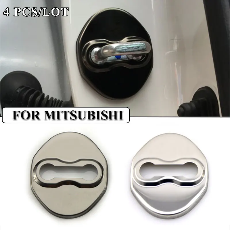 

Ceyes Car Styling Car Covers Door Lock Cover Case For Mitsubishi Lancer Asx Outlander Pajero l200 Galant Accessories Car-Styling