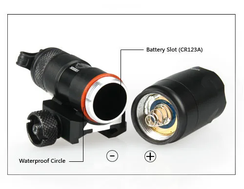Тактический фонарь стиль M300 мини-Скаут свет рейку светодиодный оружейный фонарик для охоты для съемки GZ150041
