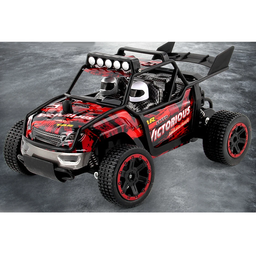  1/18 RC Drift Car 4WD 30KM/H Racing Off-Road Vehicle Monster Truck Crawlers Toy Remote Control Climbing Car Red Rechargeable