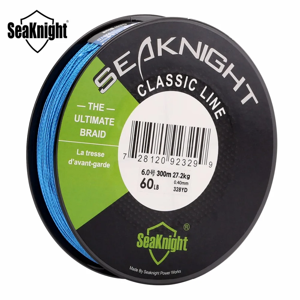 SeaKnight CLASSIC CL 300 м PE плетеные лески 4 нити мультифиламентная леска для ловли карпа 6 8