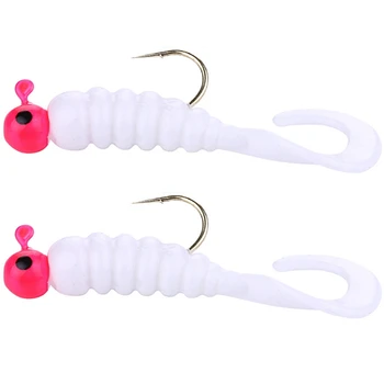 

1pcs soft lure Worm Wobblers Fishing Lure 45mm 2.7g Aritificial Silicone salt Smell Bass Pike Fishing Jigging Bait Carp Fishing