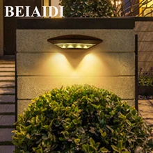 BEIAIDI 12 Вт Водонепроницаемый светодиодный настенный светильник наружный внутренний светодиодный светильник для крыльца современная алюминиевая вилла забор сад балкон шлюз настенный светильник
