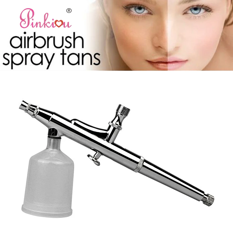 

Pinkiou Double-action Large Capacity Airbrush Makeup Kit 0.3mm Needle Air Brush Body Paint Tanning Art Cosmetics