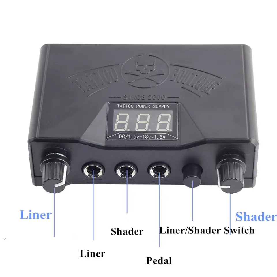“ Supply para Tatuagem Black Dupla Levou Display Digital