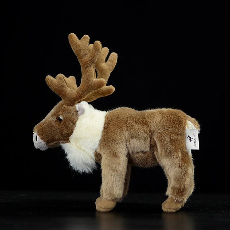 Прекрасный нордический олень кукла коричневый Имитация оленя Peary Caribou плюшевые игрушки рангифер тарандус эмуляция диких животных для детей подарок
