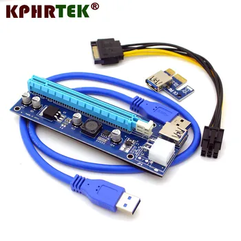 

2018 New USB 3.0 PCI-E VER006C Express 1x To 16x Extender Riser Card Adapter Power Cable 50610180428