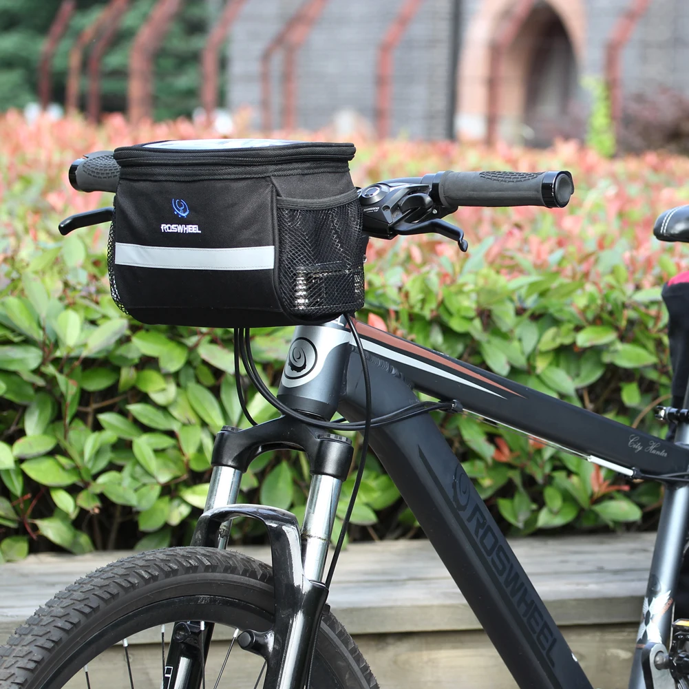 Perfect Black Bicycle Cycling Bag Front Removable Heat Protection Foldable Bike Handlebar Bags For Phone Bottle Bicycle Accessories 9 Perfect Black Bicycle Cycling Bag Front Removable Heat Protection Foldable Bike Handlebar Bags For Phone Bottle Bicycle Accessories 9