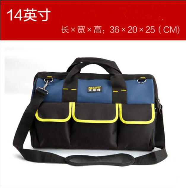 

FASITE Tool Bag Combo WAIST BELT Organizer Professional Electricians Tool Pouch Tool Bag Blue