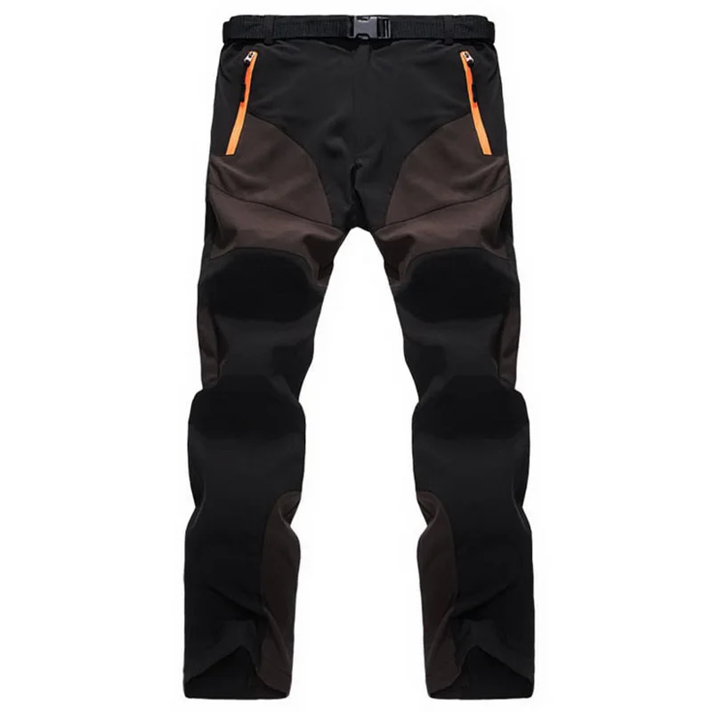 Горные летние мужские брюки быстросохнущие эластичные софтшелл дышащие брюки для бега мужские повседневные брюки Мужская брендовая одежда SA427 - Цвет: Coffee
