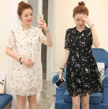 

Printed women's two wear suspender dress sexy beach big swing skirt