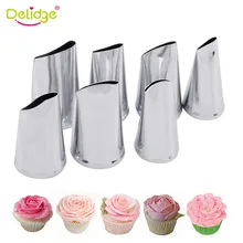 Icing Cream Pastry-Tools Tips-Set Rose-Nozzle Cake-Decorating Fondant Delidge