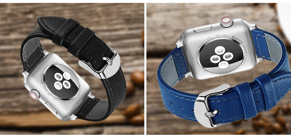 Красочный браслет из натуральной кожи ремешок для наручных часов Apple Watch, ремешок 42 мм, 38 мм, версия наручных часов iWatch серии 4/3/2 40 мм 44 для