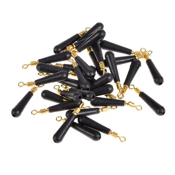 

100pcs/bag Fishing Float Rest 360-Degree Rotatable Metal Rubber Drift Bobber Block Accessories