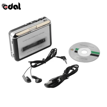 

USB Cassette Tape Converter Cassette to MP3 Audio capture Music Player Tape to PC Portable Cassette-to-MP3 Converter Player