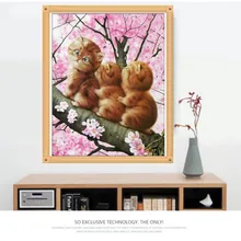 Diamond Mosaic Cartoon Cats Handmade Diamond Painting Cross Stitch Kits Diamond Embroidery Patterns Rhinestones Arts