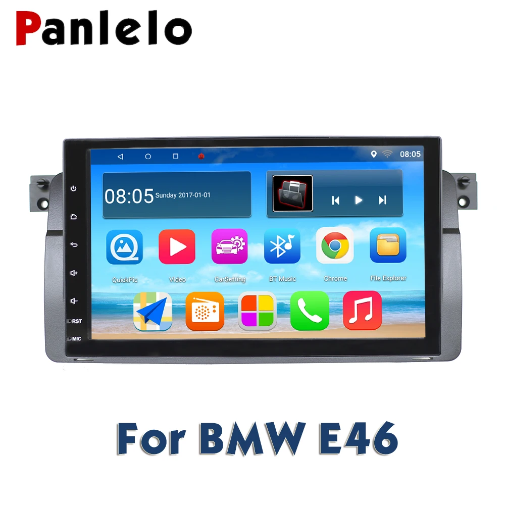 

Panlelo For BMW E46 Android 8.1GPS Navigation System 2 Din Android 9 Inch Full Touch Quad Core for BMW 3 Series/M3 95-05 with BT