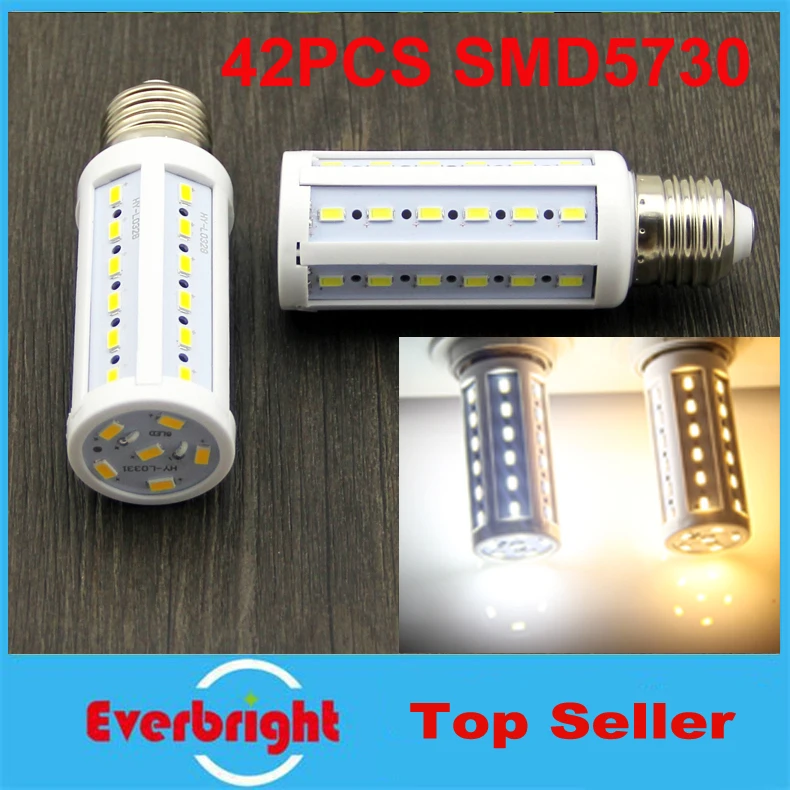 

High Power E27 5730 42Leds SMD Led Spot Lights 12W 220V 110V Bulbs Flare-lamps Ceiling Downlight Lighting Corn Lights 1Pcs/Lot