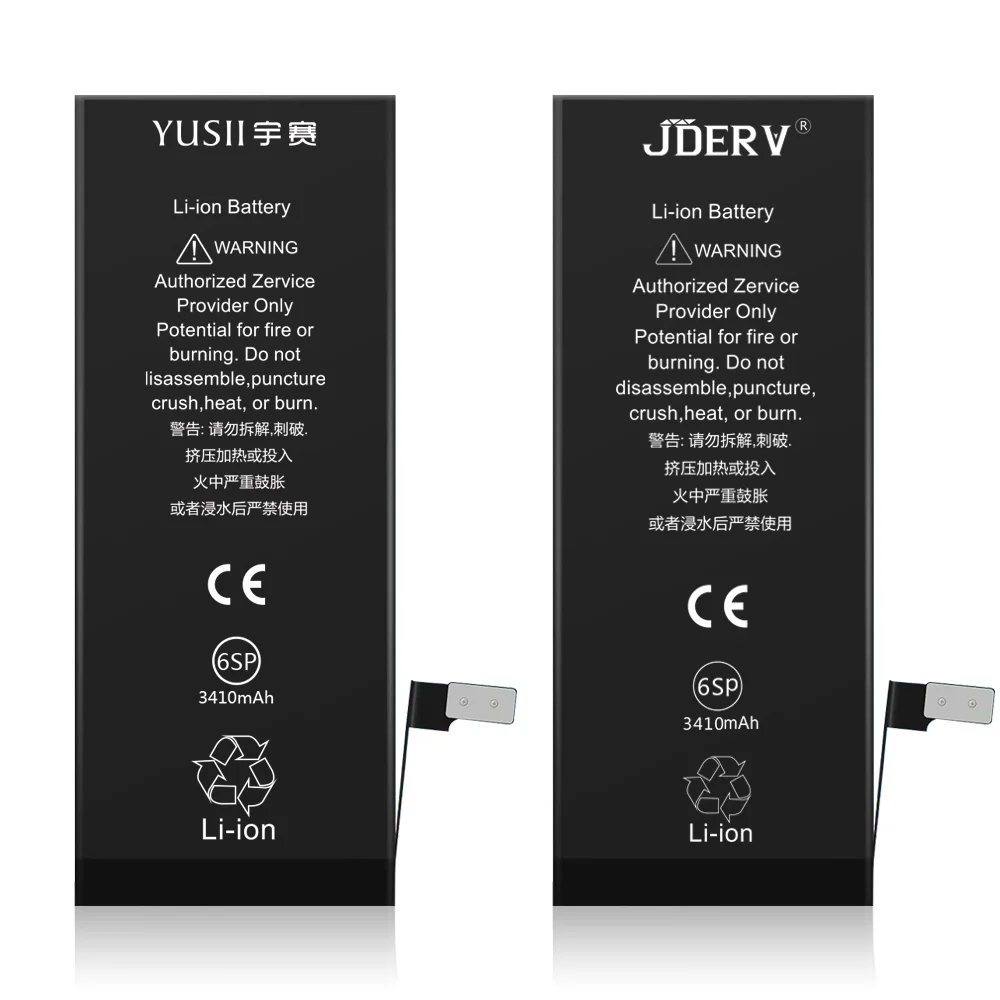 YUSII аккумулятор высокой емкости 3410 мАч для iPhone 6S Plus 6 S 6splus Сменный Apple