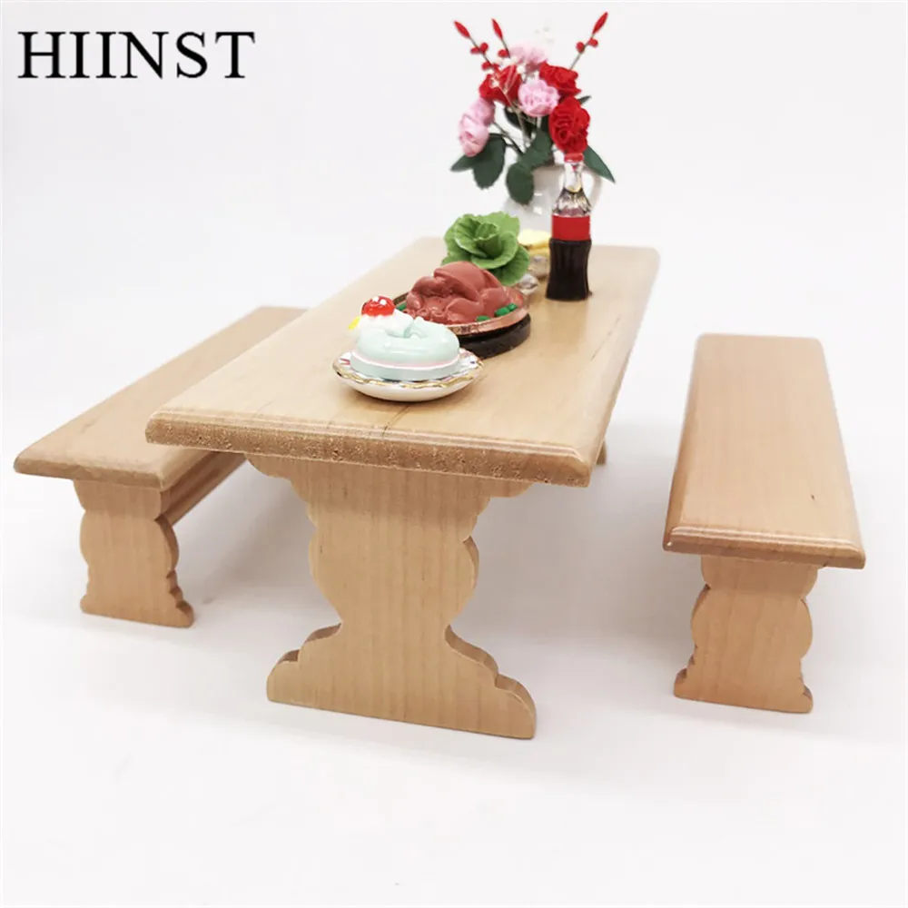 HIINST Toys for children Simulated doll house model wooden Table Chair Collection Miniature kids Room Decor 2019 girls gift set HIINST Toys for children Simulated doll house model wooden Table Chair Collection Miniature kids Room Decor 2019 girls gift set