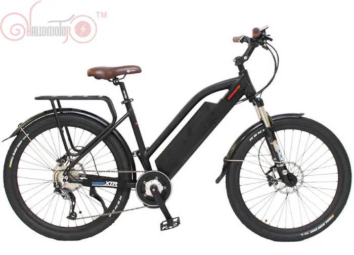 EU DUTY FREE 48V 350W 500W Bafang Mid-Drive Motor CITY Ebike with 48V 12.5AH Lithium Li-ion Battery Electric Bicycle