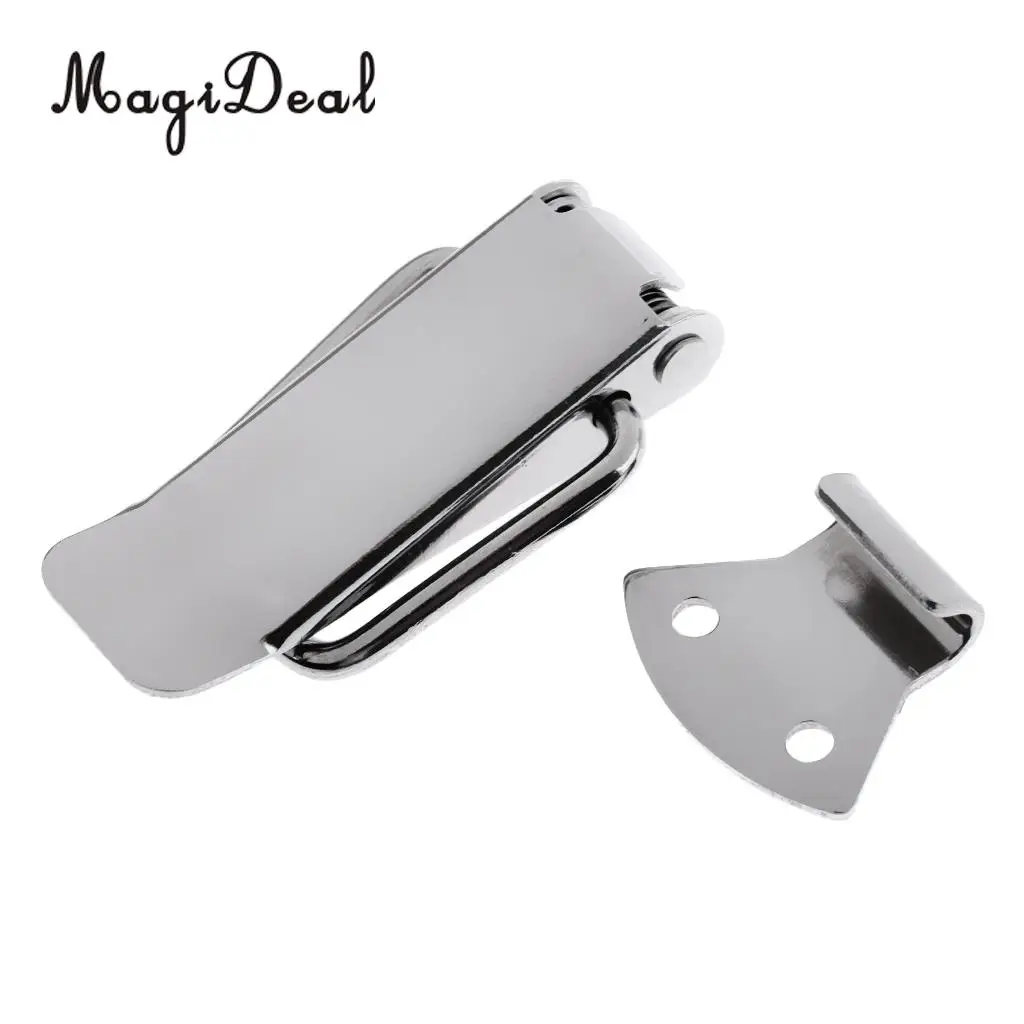 Premium Silver 316 Stainless Steel Boat Yacht Anti-Rattle Latch Hatch Fastener Clamp for Marine Fishing Kayak Boat Accessories