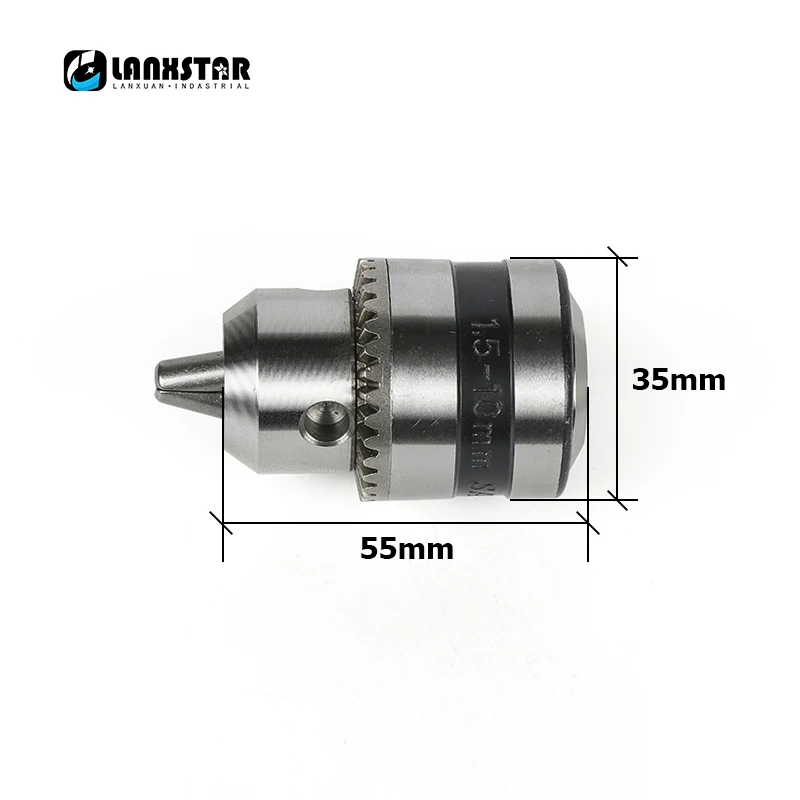 Lanxstar B12 цанговый диаметр 1,0-10 мм Мини DIY токарный патрон PCB мини-сверлильный станок для 5 мм моторного вала