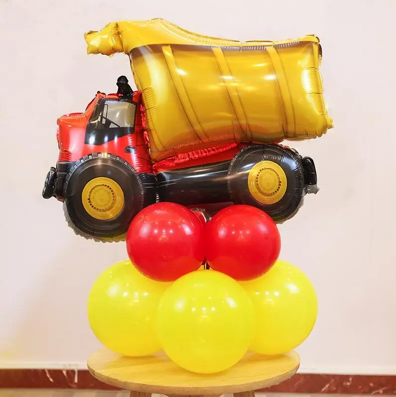 Большой автомобиль фольги Воздушные шары поезд грузовик школьный автобус воздушные шары детский день Колонка автомобили подарки с днем рождения украшения детские игрушки - Цвет: Truck