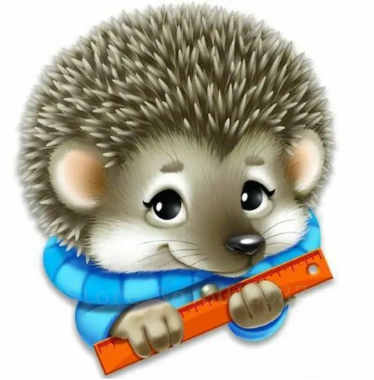

Diy 3D Diamond Painting Cross Stitch Hedgehog With A Ruler Diamond Mosaic Full Diamond Embroidery Rhinestone Gift Decoration Kit