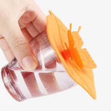 Платиновый силикон чашки крышки бабочка кружка Анти-пыль герметичное уплотнение бутылки питьевой крышки