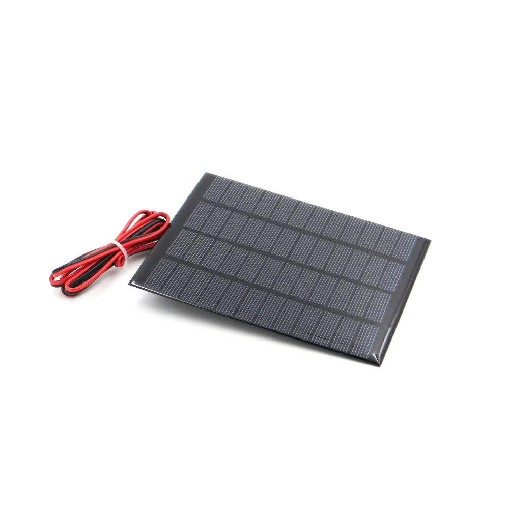 12 В 2 Вт с удлинительным кабелем 100 см, солнечная панель из поликристаллического кремния, DIY, модуль зарядного устройства для аккумуляторов, мини-игрушка для солнечных батарей