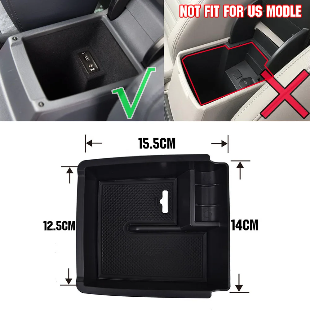 Lianhe Fit For VW Volkswagen Passat B8 Sedan Variant Alltrack 2015-2017 Armrest Storage Box Center Console Glove Case Tray Bin Container